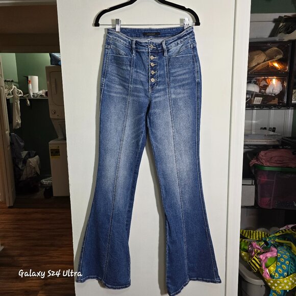 Flying Monkey womens flare jeans size 28 - Picture 1 of 4